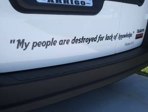 Dodge Promaster City Van Lettering from David L, FL